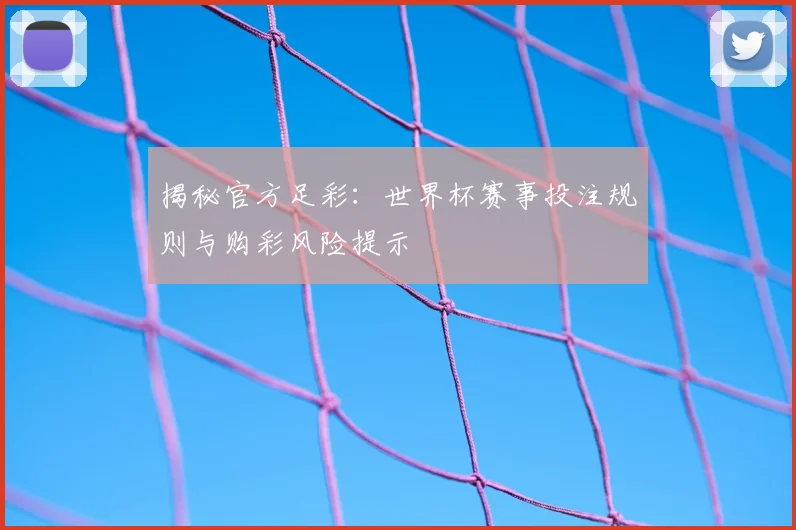 揭秘官方足彩：世界杯赛事投注规则与购彩风险提示